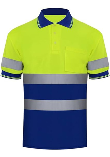 Zuja Safety Hi Vis Polo Camisas De Manga Corta Para Hombre,