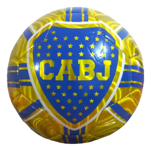 Pelota De Futbol Boca Juniors Nro5 Cuero Sintetico Brillante