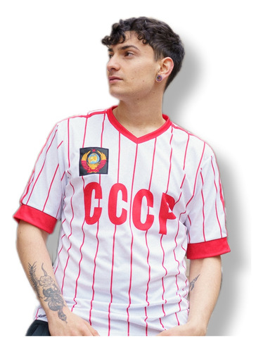 Hermosa! Camiseta Rettro Cccp 1980 Oleg Blokhin Rusia Ussr