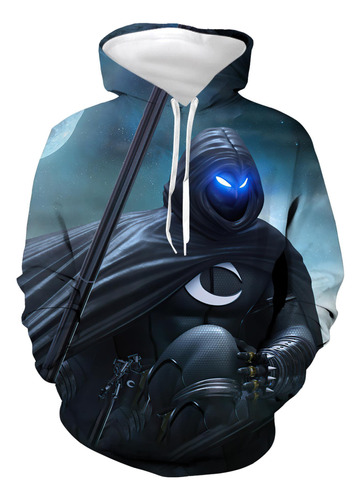 Sudadera Con Capucha Cosplay Del Caballero Luna