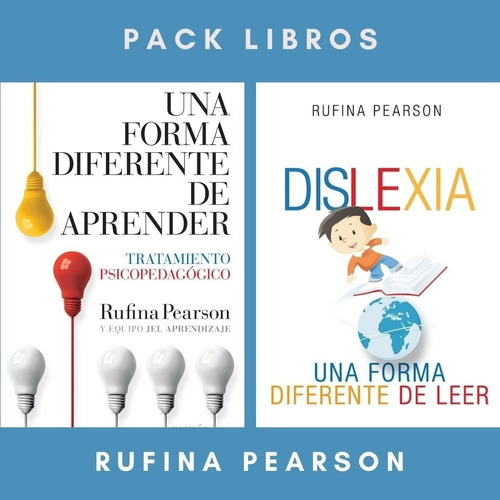 Imagen 1 de 1 de Pack Una Forma Diferente De Aprender + Dislexia- Pearson -pd