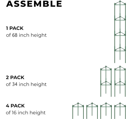 Tomato Cage - Premium Tomato Plant Stakes Support Cages T...