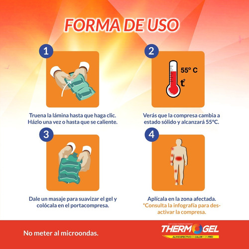 Imagen 7 de 8 de Compresa De Gel Térmica Chica Thermo Gel
