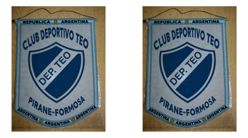 Banderin Chico 13cm Club Deportivo Teo Pirane Formosa