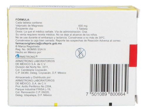 Atemperator Lp 600 Mg Caja Con 20 Tabletas