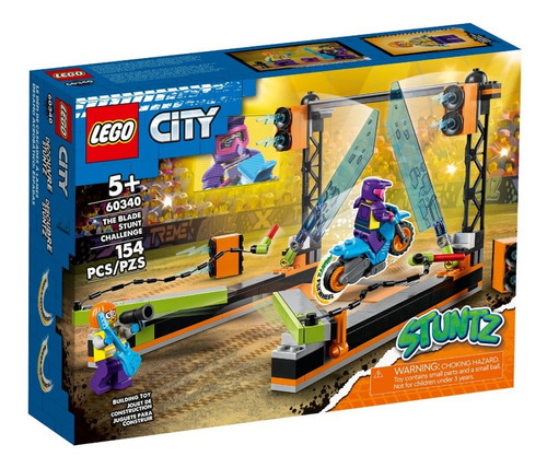 Lego City Desafio Acrobatico De Espadas Con Motocicleta Cantidad De Piezas 154