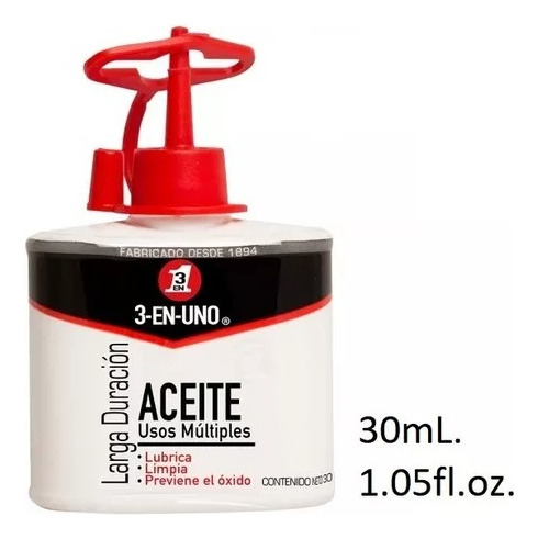 Aceite Lubricante 3 En 1 30ml