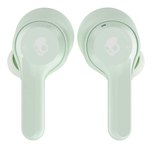 Auriculares in-ear gamer inalámbricos Skullcandy Indy fresh mint con luz LED