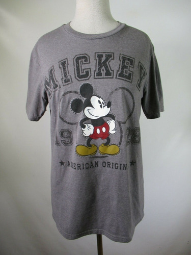 Camiseta Gris Mickey Mouse Disney Importada Usa Talla Small