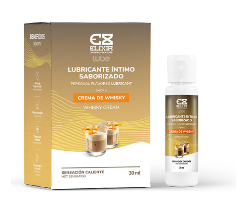 Lubricante Caliente Elixir Sabor A Crema De Whisky 30ml