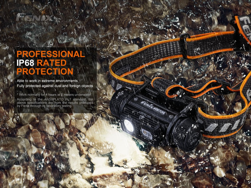 Linterna Fenix Hm70r 1600 Lumenes 3 Led Ip68 5000 Mah