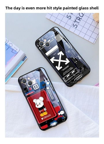 ;= Funda De Teléfono Para Asus Rog Phone 9 8 7 6 Pro 5 3 2 Mechanical Bearbrick Luminosa Y Brillante Luz Led