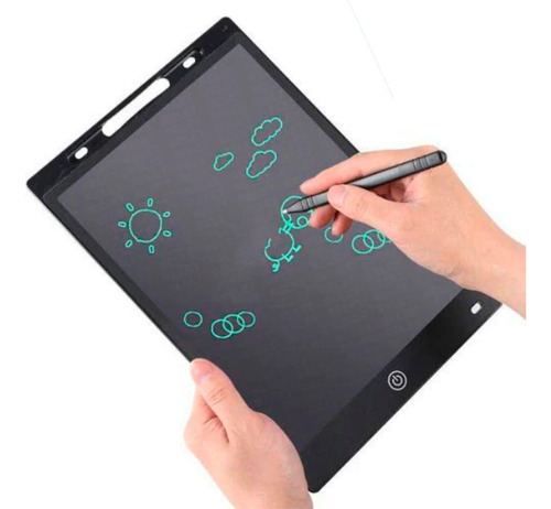 Tablet Lousa Digital Escreve E Apaga Com Caneta 12 Polegadas
