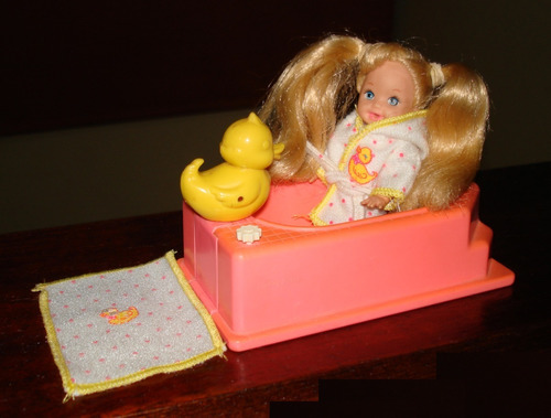 Barbie & Kelly Baño Divertido Vintage Original Mattel #25 