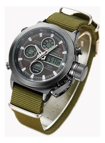 Reloj De Hombre Biden Trendy, Impermeable, Doble Electrónico