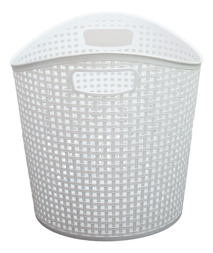 Canasta Para Ropa Sucia O Almacenamiento Resistente Blanco