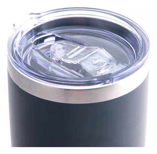 Vaso Termico 20oz Acero Inoxidable Con Tapa Y Popote Plateado Lisa