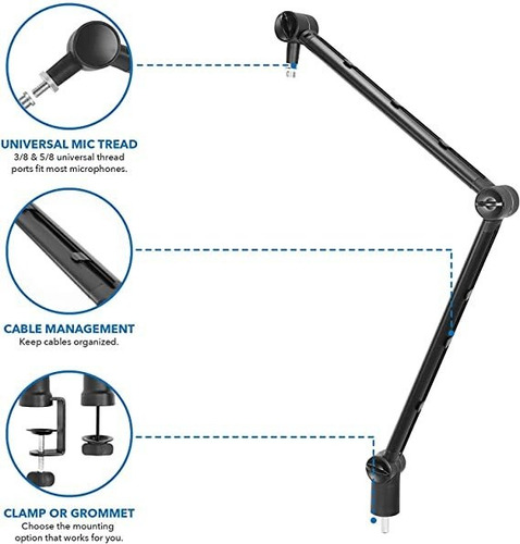 Braço Articulado Thronmax Profissional Zoom Boom Arm S3