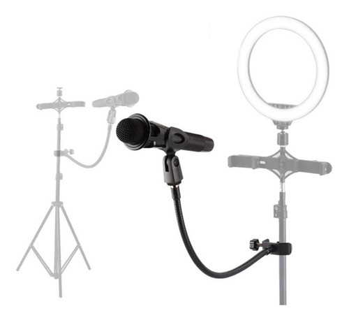 Suporte De Braço De Microfone De Metal, Prateleiras De