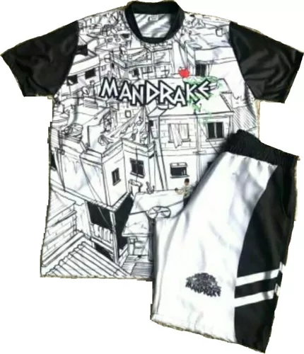 Kit Mandrake de Quebrada Favela Camiseta + Bermuda 19, Camiseta Masculina  Mandrake Usado 79694406