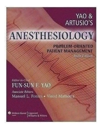 Yao And Artusio S Anesthesiology - Yao, Fun Sun (papel)