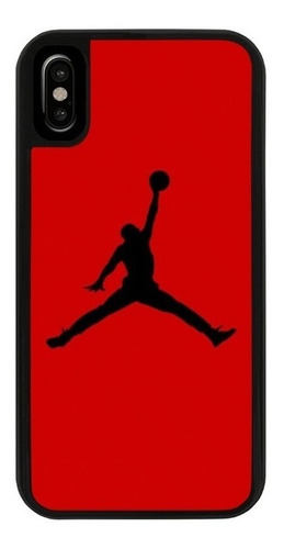 Funda Uso Rudo Tpu Para iPhone Michael Jordan Negro Rojo