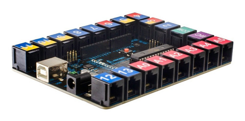 Imagen 2 de 6 de Placa Educablocks Uno Conexiones Facil Rj12 Arduino Educabot