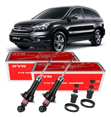 Par Amortecedor Traseiro Crv 2007 2008 2009 2010 2011 + Kits