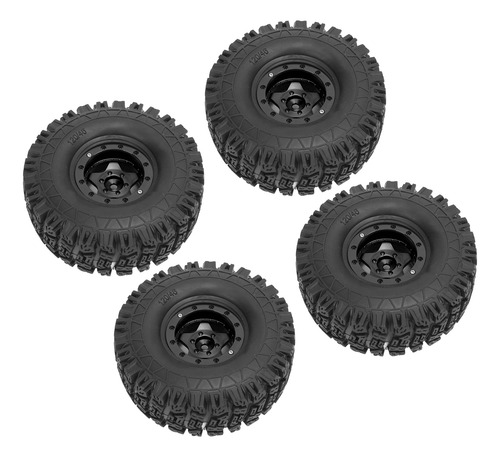 Juego De Ruedas Rc Tires, 4 Unidades, Llantas Crawler, Aleac