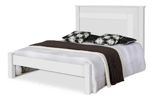 Cama De Casal Riviera 100% Mdf 149201 Branco