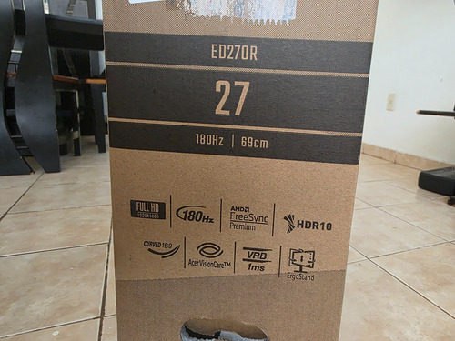 Monitor Gamer Acer Con Pantalla De 27 180hz Y Resolución Fu (Usado)
