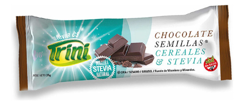 Barra De Cereales De Cacao Trini Sin Tacc Con Stevia X 25 G
