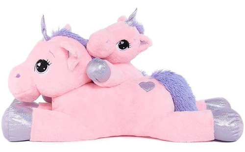 Lanmore Peluche De Unicornio Grande Para Niñas De Color Rosa