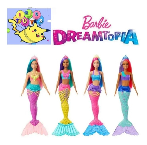 Muñeca Barbie Sirena Dreamtopia Original De Mttel