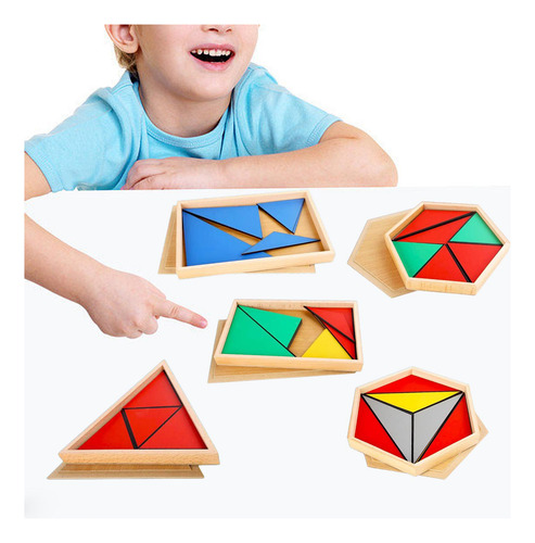 Rompecabezas De Geometría De Madera, Coordinación