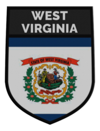 Parche Para Ropa Usa West Virginia