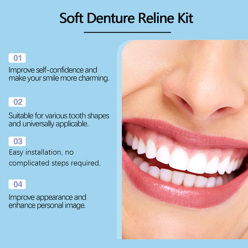 M Kit De Rebase De Silicona Blanda Para Prótesis Dentales