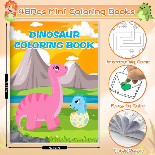 Libro De Colorear Para Niños De 4-8 Años, Paquete De 48 Unid
