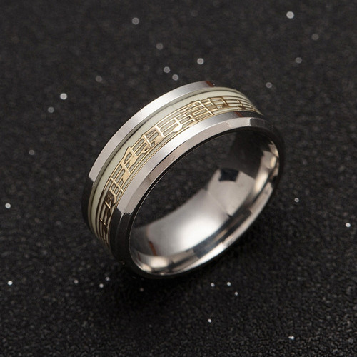 1pc Anillo De Nota Musical Creativo Moda Dedo Anillo Dedo