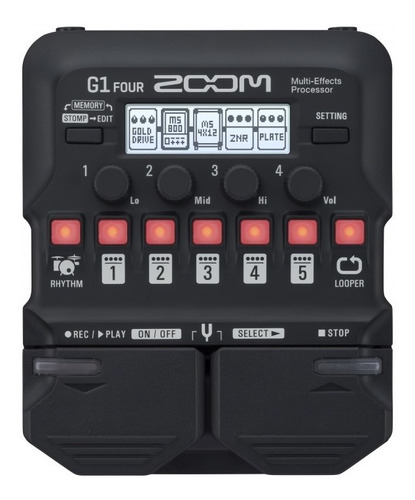 Zoom G1 Four Pedalera Multiefecto Para Guitarra Musica Pilar