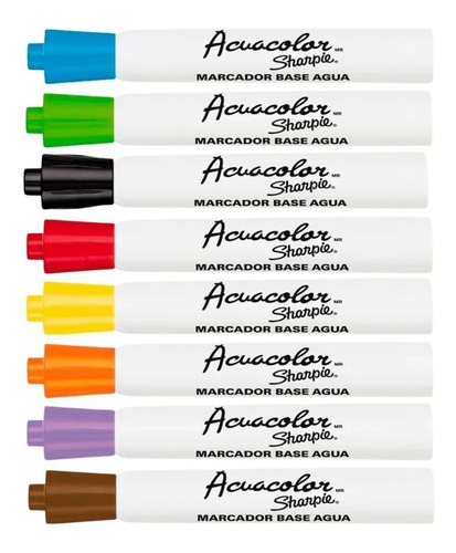 12 Marcador Base Agua Pizarrón Sharpie Acuacolor Naranja