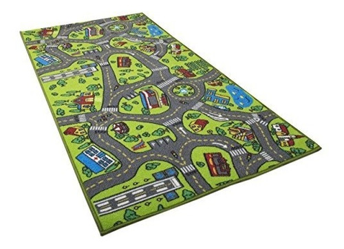 Tapete De Alfombra Para Niños Rug City - Ideal Para Jugar Co