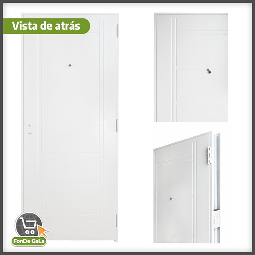 Imagen 6 de 10 de Puerta De Frente De Casa Inyectada Con Manijon De Aluminio