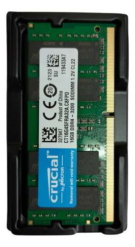 Memória Ram Notebook Ddr4 3200mhz 16gb Cl22 Crucial