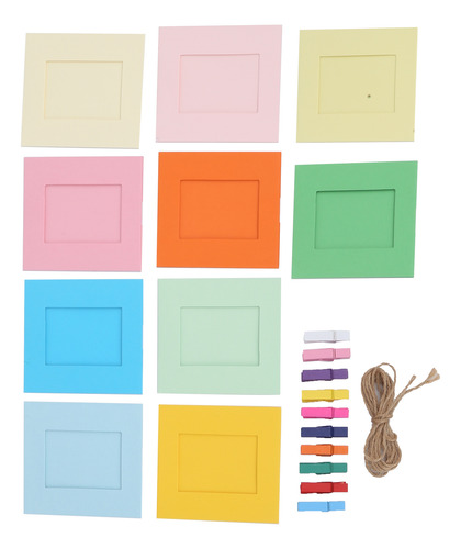 Molduras De Fotos De Papel Colorido De 3 Polegadas Para Pend