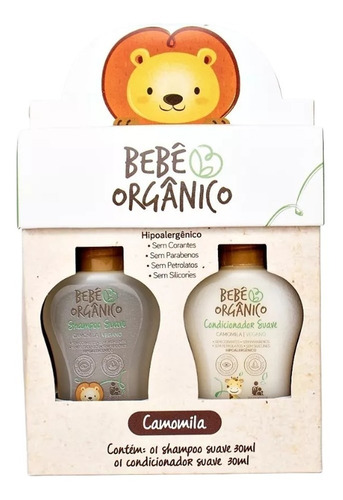 Kit Shampoo + Condicionador Bebê Orgânico Viagem