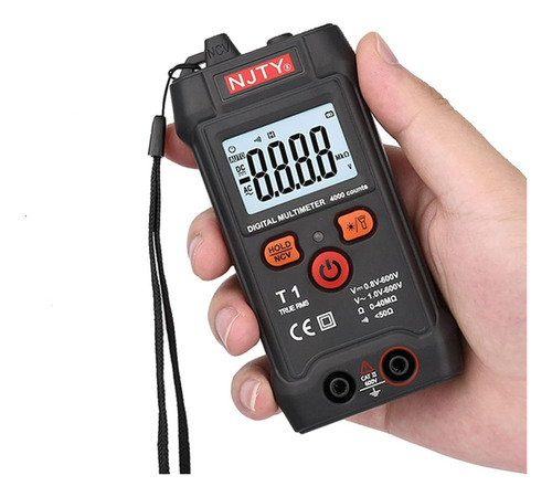 Tester Digital Inteligente Amperaje Voltaje Ohms 600v Ac Dc