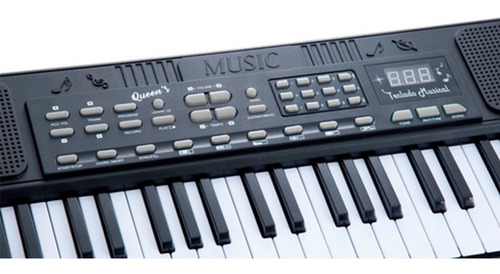 Imagem 3 de 8 de Teclado Musical Para Iniciantes Queens 54 Teclas 12 Musicas