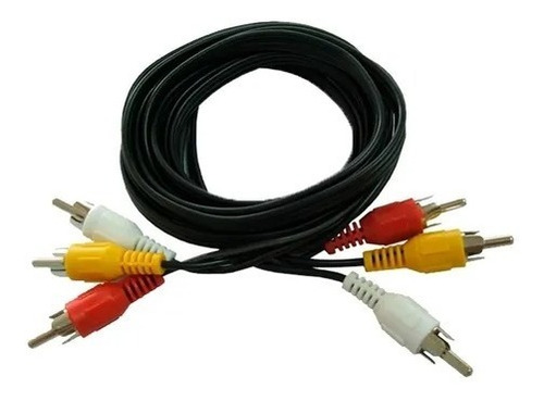 Cable Audio Y Video Rca 3x3 M/m 1.8 Metros Nisuta Ns-crca32