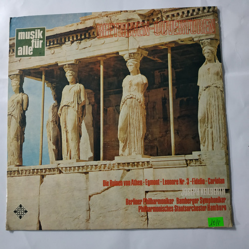 Música Disco Vinilo,oberturas De Beethoven 5 Temas Puntos 10 (Usado)